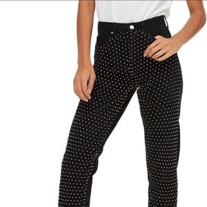 Topshop diamante moto jeans 26